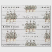 Robuust Boerderij voor kerstbomen Cadeaupapier (Vlak)