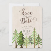 Robuust bos bespaart de data save the date (Voorkant)