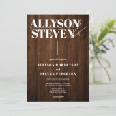 Robuust bruin hout, gedurfd met moderne namen, fot kaart (Staand voorkant)