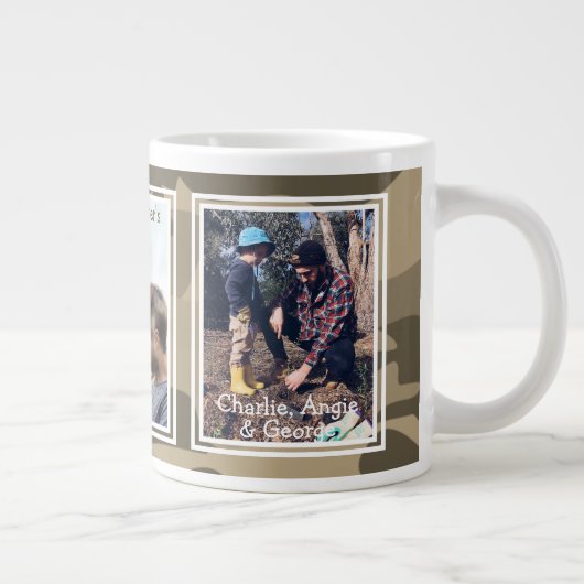 Robuust Camouflage 3 Fijne Vaderdag Grote Koffiekop (Rechts)