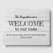 Robuust Christelijk WELCOME-teken Gastenboek (Voorkant)