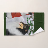 Robuust Collie Tri Colour Kerstmis Bad Handdoek (Handdoek)