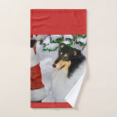 Robuust Collie Tri Colour Kerstmis Bad Handdoek (Handdoek)