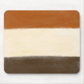 Robuust crème en bruin kleurenblok muismat (Voorkant)