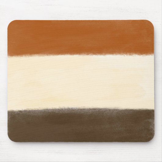 Robuust crème en bruin kleurenblok muismat (Voorkant)