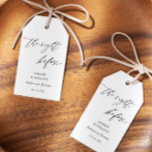 Robuust de nacht voor het repetitief avondeten cadeaulabel<br><div class="desc">De nacht vóór Rustic Rehearsal Dinner Decorations Napkins voegt douanetekst aan de rug toe om het even welke extra informatie te verstrekken nodig voor uw gasten.</div>
