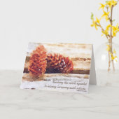 Robuust denken van je Waterverf pinecones Kaart (Gele Bloem)