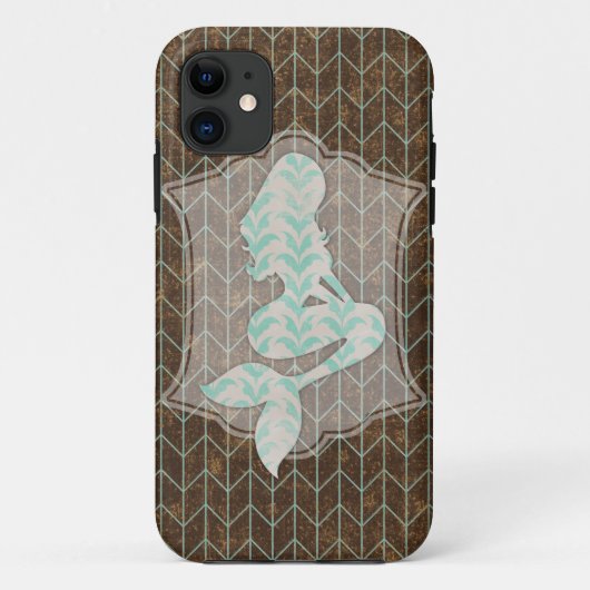 Robuust design met Shabby Mermaid Silhouette Case-Mate iPhone Case (Achterkant)