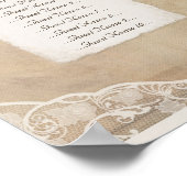 Robuust doek, papier- en luiszeegras poster (Hoek)