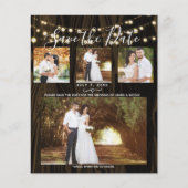 Robuust, donker hout en licht 4 Foto opslaan Datum (Voorkant)