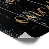 Robuust, donker hout en licht Kies een stoel zonde Poster (Hoek)