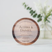 Robuust, donker hout, uniek hout kaart (Staand voorkant)