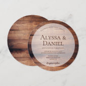 Robuust, donker hout, uniek hout kaart (Voorkant / Achterkant)