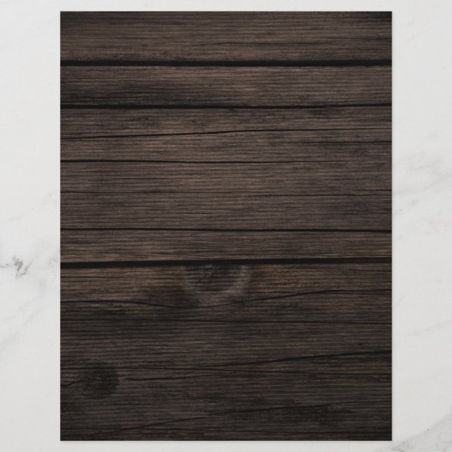 Robuust, donker houten papier (Voorkant)