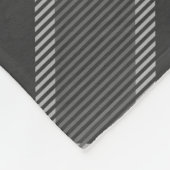 Robuust, donkerbruinkool, grijs, tartan, met naam fleece deken (Hoek)