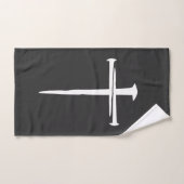 Robuust Drie Spijkers Witte Kruis Christelijk Bad Handdoek (Handdoek)