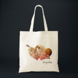 Robuust "Een gelukkige Valentijnsdag hebben" Harte Tote Bag<br><div class="desc">Ik wilde met kunst zeggen: "Heb een gelukkige Valentijnsdag" op producten en ik dacht dat deze hand een oranje,  roze en grijs gegradiënt met mijn hart en pijlen een interessant ontwerp maakt op deze tassen,  voor een unieke en leuke Valentijn!</div>