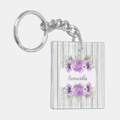 Robuust elegant ontwerp toevoegen Jouw naam Sleutelhanger (Voorkant Links)