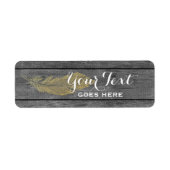 Robuust en moderne goudkoorts Bohemen Etiket (Voorkant)