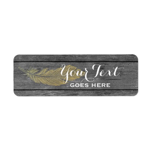 Robuust en moderne goudkoorts Bohemen Etiket (Voorkant)