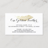 Robuust en moderne goudkoorts Bohemen Visitekaartje (Achterkant)