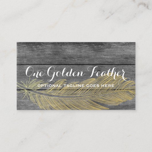 Robuust en moderne goudkoorts Bohemen Visitekaartje (Voorkant)