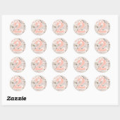 Robuust en shabby Rozen 2e verjaardag Ronde Sticker (Vel)