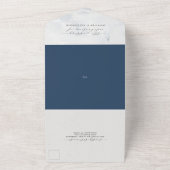 Robuust en vrolijk huwelijk in één uitnodiging (Buitenkant)