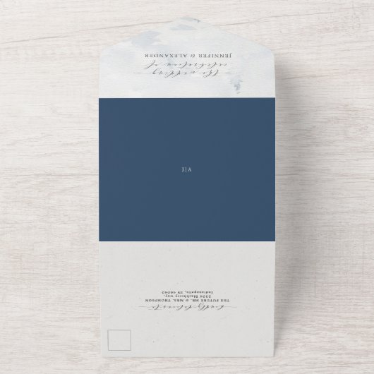 Robuust en vrolijk huwelijk in één uitnodiging (Buitenkant)