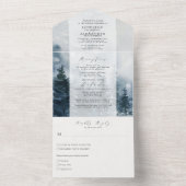 Robuust en vrolijk huwelijk in één uitnodiging (Binnen)