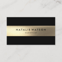 Robuust FAUX Gold Stripe Black Modern Elegant