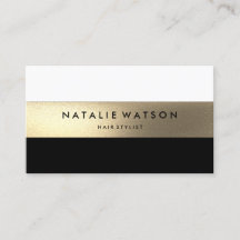 Robuust FAUX Gold Stripe Black White Moderne 2