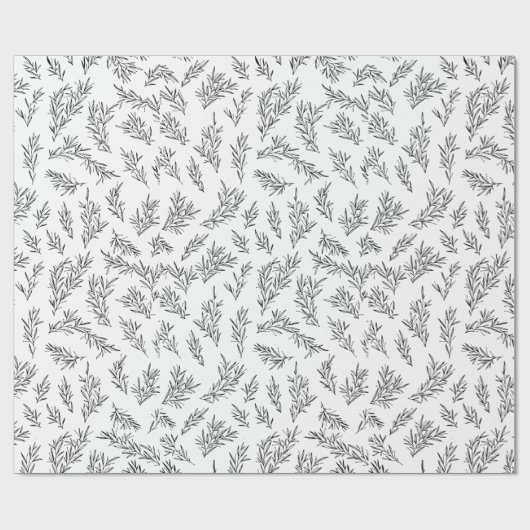 Robuust Floral geeft Bedankt Vakantiepapier Cadeaupapier (Vlak)