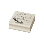 Robuust Floral Lijst verwerkt met Love Custom Rubberstempel (Stempel)