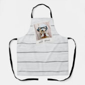 Robuust foto-Lijst met verzending als achtergrond Schort (Voorkant)