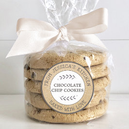 Robuust gebak met liefdescadeaus ronde sticker