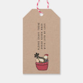 Robuust gebakken met liefdeslabel cadeaulabel (Achterkant)