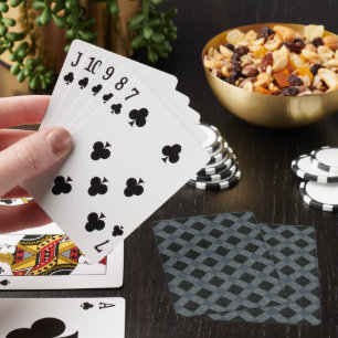 Robuust gebrand met een grijze toon- en snelheidsv pokerkaarten