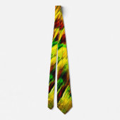 Robuust gekleurd van rood naar geel, een beetje gr stropdas (Achterkant)