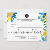 Robuust geschenkcertificaat voor bloemen (Achterkant)