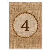 Robuust, gevlochten touw kaart (Achterkant)