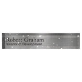 Robuust grijs naambord (Voorkant)