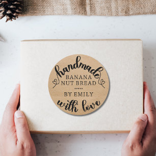 Robuust handgemaakt met het papier van de Heart Kr Ronde Sticker