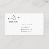 Robuust hartspapier voor kunstschatten, gemaakt me visitekaartje (Achterkant)