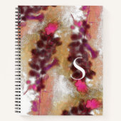 Robuust herfst lavander Flowers Painting Pattern Notitieboek (Voorkant)