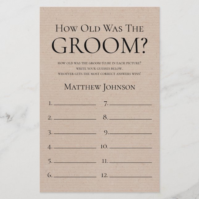 Robuust hoe oud de bruom was (Voorkant)