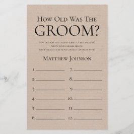 Robuust hoe oud de bruom was