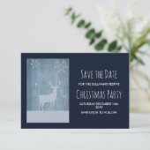 Robuust hout en feestelijke feestdagen, bespaart d kaart (Staand voorkant)