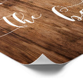 Robuust hout en licht het bord voor het verkrijgen poster (Hoek)