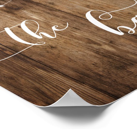 Robuust hout en licht het bord voor het verkrijgen poster (Hoek)